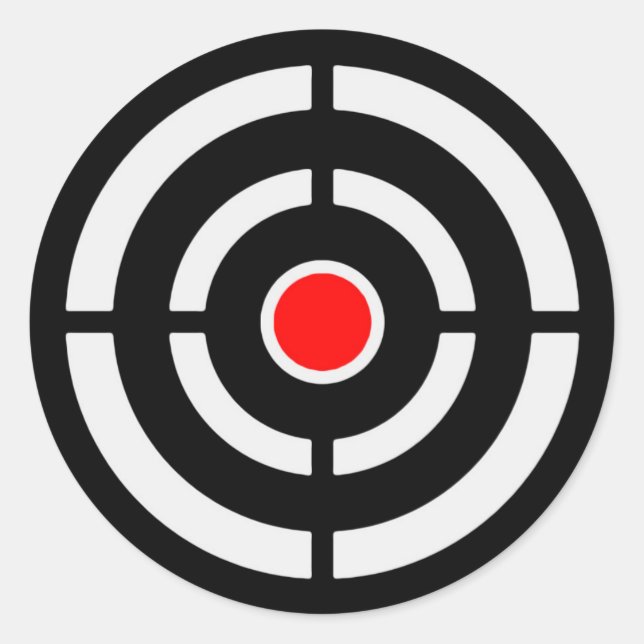 Pegatina Redonda Objetivo 2 (Anverso)