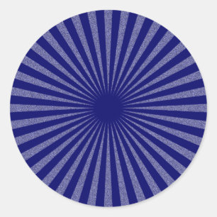 Pegatina Redonda Objetivo azul: