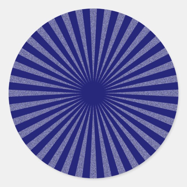 Pegatina Redonda Objetivo azul: (Anverso)