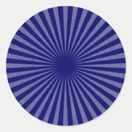 Pegatina Redonda Objetivo azul: