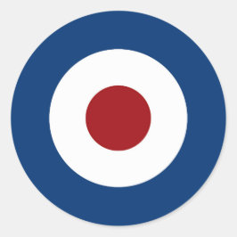 Pegatina Redonda Objetivo de tiro con arco de Bullseye Mod