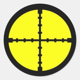 Pegatina Redonda Objetivo de tiro con arco de práctica deportiva