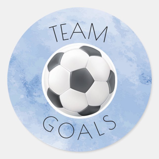 Pegatina Redonda Objetivos de equipo de Bows (Anverso)