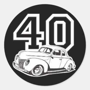 Pegatina Redonda Obra clásica 40