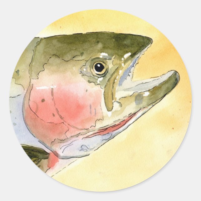 Pegatina Redonda Obra de arte ganadora de C. Collingsworth, quinto  (Anverso)