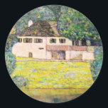 Pegatina Redonda Obra de arte Gustav Klimt - Litzlbergkeller,<br><div class="desc">Gustav Klimt,  pintura popular,  Litzlbergkeller</div>