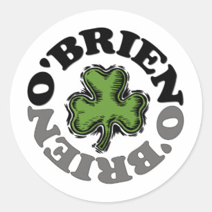 Pegatina Redonda O'Brien