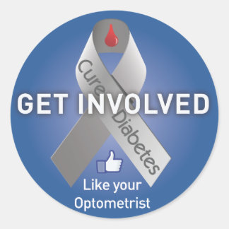 Pegatina Redonda Obtener Pegatinas involucrados