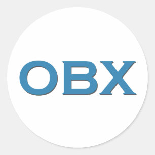 Pegatina Redonda OBX (Outer Banks North Carolina)