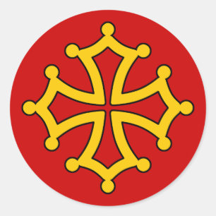 Pegatina Redonda Occitania