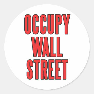 Pegatina Redonda Occupy Wall Street Somos el 99%