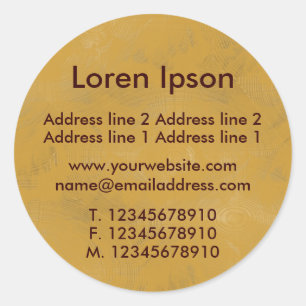 Pegatina Redonda Oche Texture Business / Profile