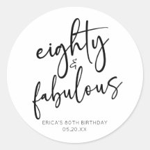 Ochenta y fabulosa fiesta de cumpleaños número 80