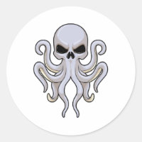 Octopus con 8 brazos y cráneo