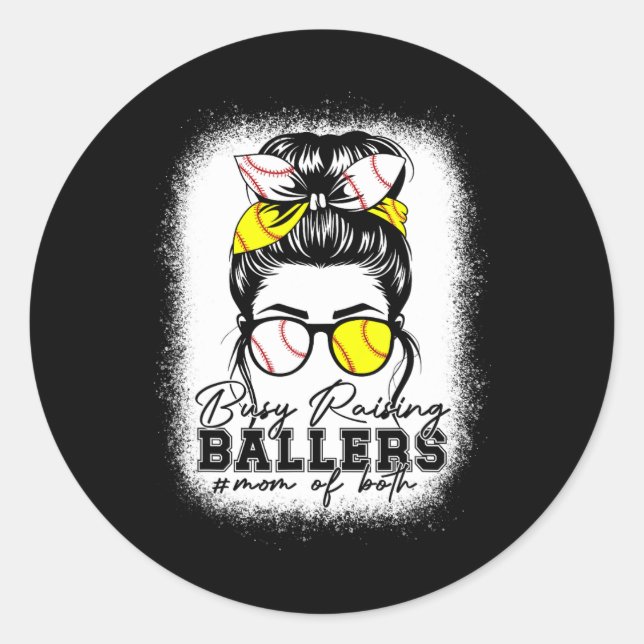 Pegatina Redonda Ocupadas Criando Llers Venden Softll Leopard Para  (Anverso)