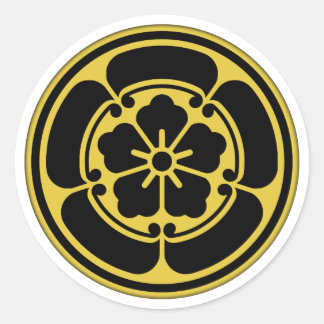 Pegatina Redonda Oda Clan Kamon