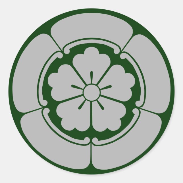 Pegatina Redonda Oda Mokkou(LG) (Anverso)