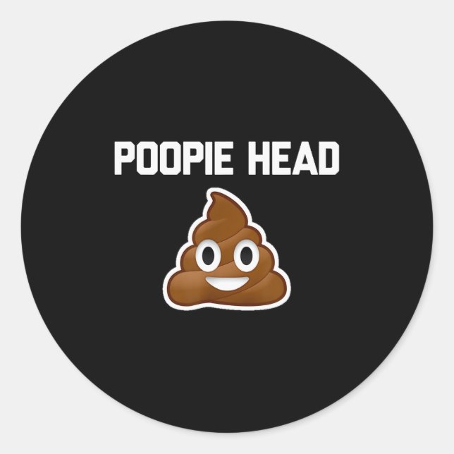 Pegatina Redonda Oe Head Sarcastic Novelty Funny Op Shirts  (Anverso)