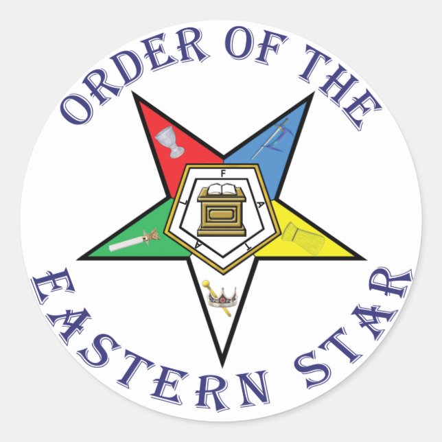 PEGATINA REDONDA OES LETTEED (Anverso)