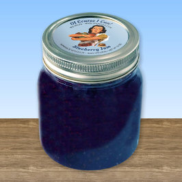 Pegatina Redonda Of Course I Can Jar Lid Label