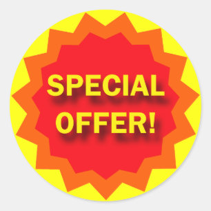 PEGATINA REDONDA OFERTA ESPECIAL - RÓTULO AL POR MENOR