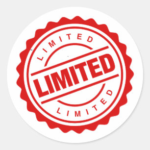 Pegatina Redonda Oferta limitada