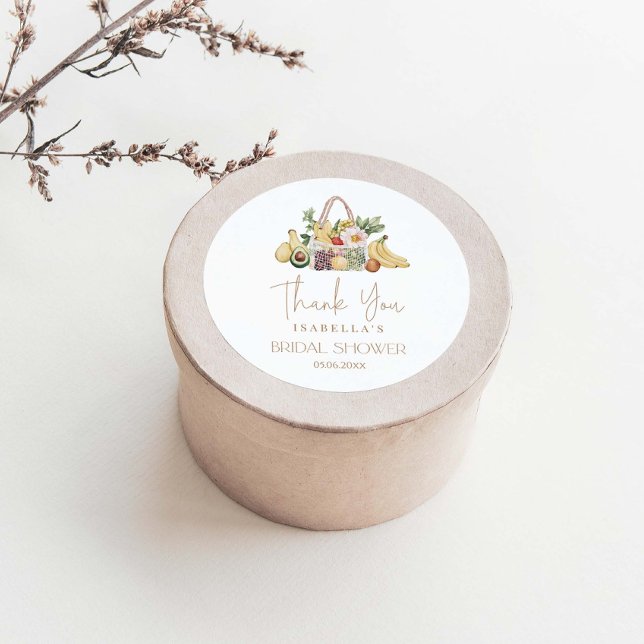 Pegatina Redonda Off The Market Bridal Shower (Subido por el creador)