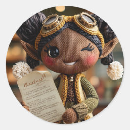 Pegatina Redonda  Official Elf Report 