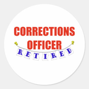 PEGATINA REDONDA OFICIAL DE CORRECCIONES CON JUBILACIÓN