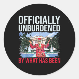 Pegatina Redonda Oficialmente Dessobrecargado Por Lo Que Ha Sido La