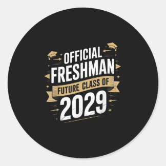 Pegatina Redonda Oficialmente Un Cl Fresco De 2029 Graduación