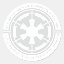 PEGATINA REDONDA OFICINA DE SEGURIDAD IMPERIAL