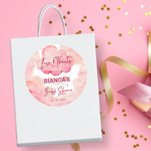 Oh bebé cielo rosa whimsical baby ducha favor