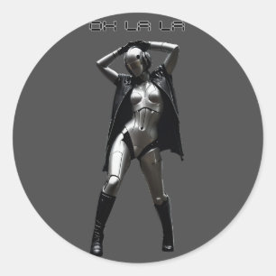 Pegatina Redonda Oh La La