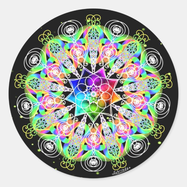 Pegatina Redonda ¡Oh, las Posibilidades! (Anverso)