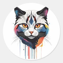 Pegatina Redonda Oh Lawd He Tread