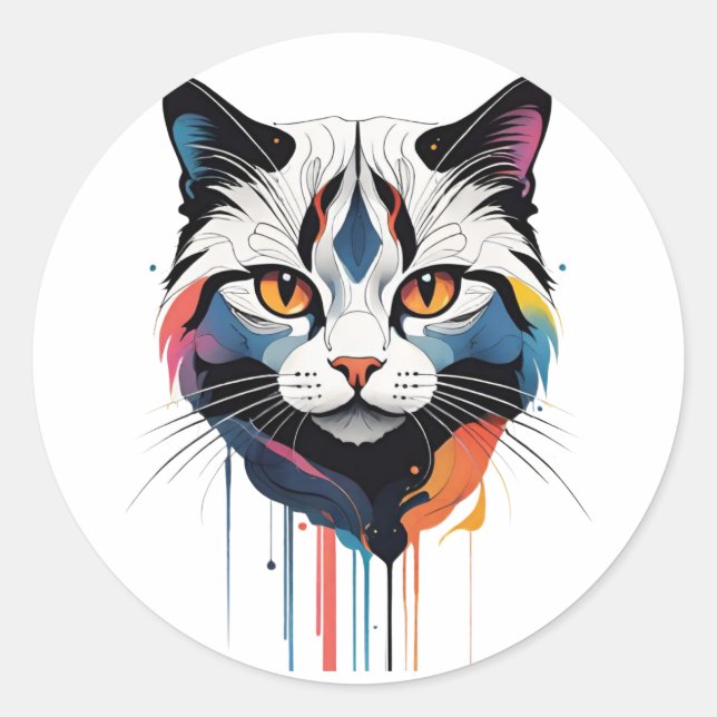 Pegatina Redonda Oh Lawd He Tread (Anverso)