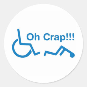 Pegatina Redonda oh mierda