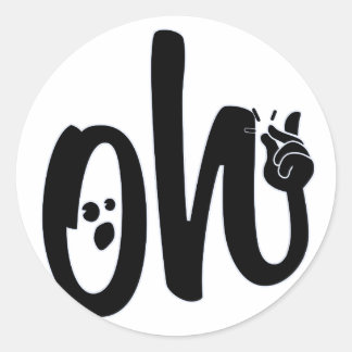 Pegatina Redonda ¡Oh Snap!