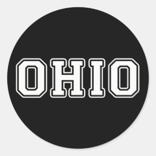 Pegatina Redonda Ohio
