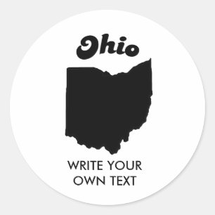 PEGATINA REDONDA OHIO STATE MOTTO T-SHIRT
