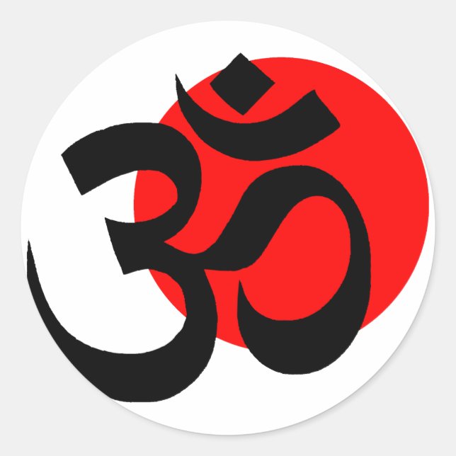 Pegatina Redonda Ohm (Anverso)