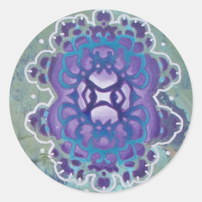 Pegatina Redonda ohm (Anverso)