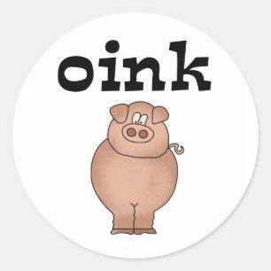 PEGATINA REDONDA OINK PIGG