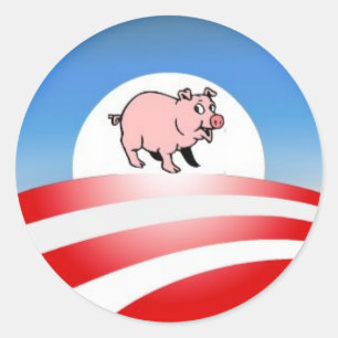 Pegatina Redonda Oinkbama