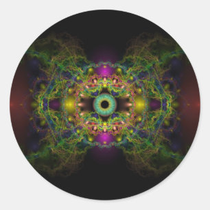 Pegatina Redonda Ojo de Dios - Vesica Piscis