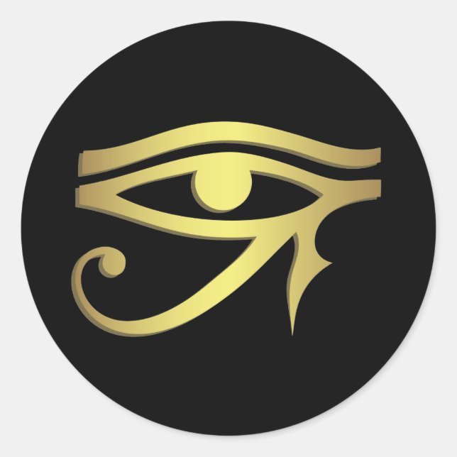 Pegatina Redonda Ojo de horus (Anverso)