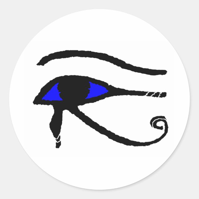 Pegatina Redonda Ojo_de_Horus (Anverso)