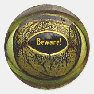 Pegatina Redonda Ojo de rana de Halloween