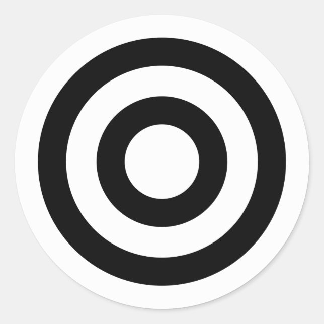 Pegatina Redonda Ojo de toro (Anverso)